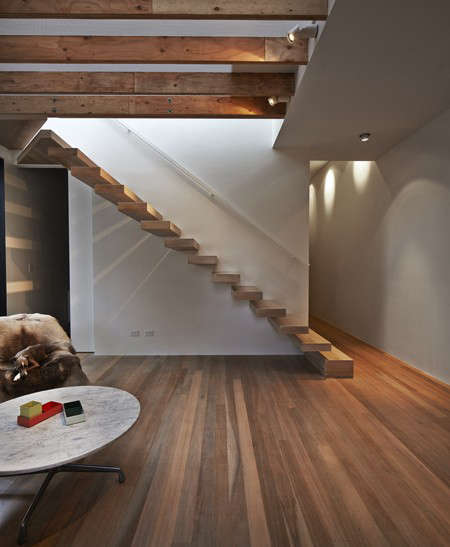 lightbox house stair. photo by fraser marsden. 8